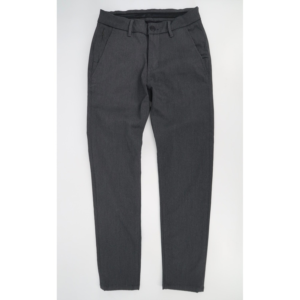 DU/ER Smart Stretch Pants Mens 28 Charcoal Gray Heather Slim Fit Size 28x30